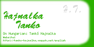 hajnalka tanko business card
